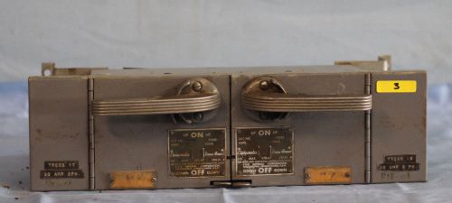 Gould 30a 240v disconnect twin panel switch #V7B3211 safety switch
