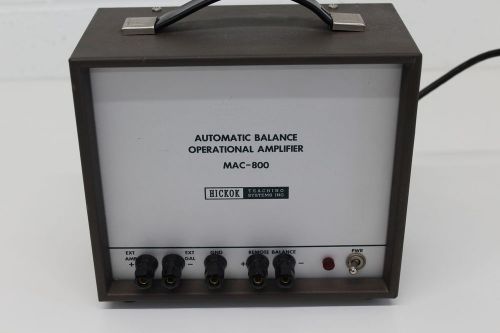 Hickok Automatic Balance Operational Amplifier MAC-800, See Description