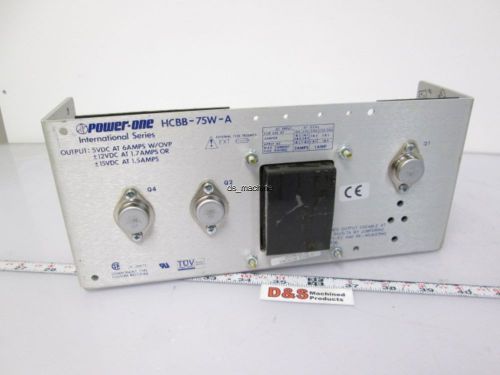 Power-one hcbb-75w-a power supply 5vdc 6a ±12vdc, ±15vdc 100/120/220/230/240vac for sale