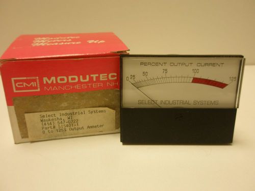 Modutec Meter  Output Ammeter   0-125 Percent Output Current