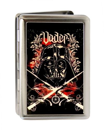 Star Wars - Darth Vader Head w/ Text - Multi-Use Wallet Business Card Holder