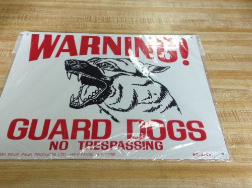 Warning Guard Dog Sign Aluminum Protection Security Sign Dog