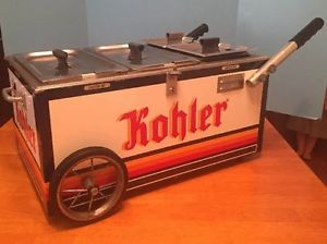 Commercial Kohler Stainless Steel Counter Table Top Hot Dog Weiner Steamer Cart