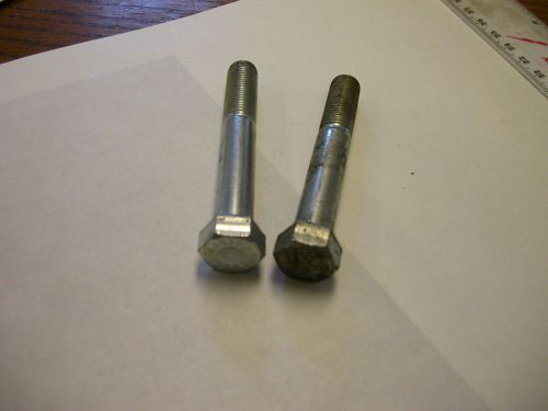Hex head cap screw bolt 7/16-20 x 3&#034; grade 8  package of 2 for sale