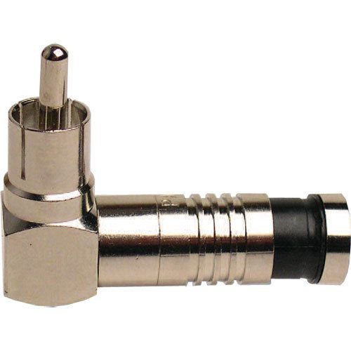Platinum Tools 18062 RCA RG59 RA Comp Connector, Nickel Plate. 3/Clamshell.