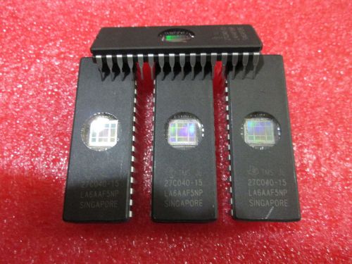 8 PSC LOT  TMS 27C040-15  JL  EPROM  27C040   4 Megabit (512 K x 8-Bit)