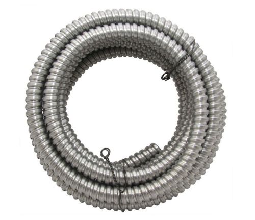 50&#039; southwire metal flex flexible 1/2&#034; conduit 13 mm 0.5&#034; electrical wire tubing for sale