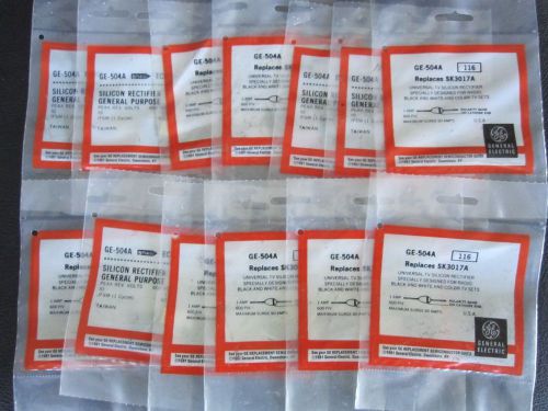 GENERAL ELECTRIC GE-504A SILICON RECTIFIER ALT. TO NTE116  - LOT OF 13