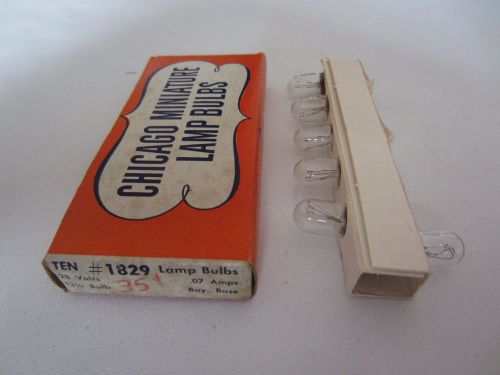 Box of 6 Chicago Miniature No. 1829 CM1829 Miniature Lamps Light Bulbs