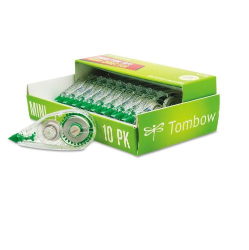 Tombow MONO Mini Correction Tape 1/6&#034; x 315&#034; Non Refillable 10/Pk - New Item
