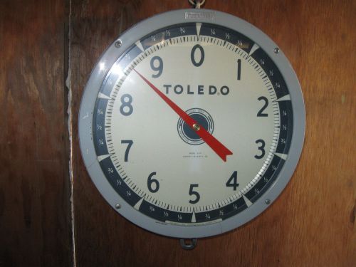 Vintage toledo produce hanging scale 2110 double sided dial 30 lbs cap *used for sale