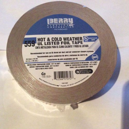 Berry Plastics Hot &amp; Cold Weather Ul Listed Foil Tape (2.5 In. X 60 Yds.)