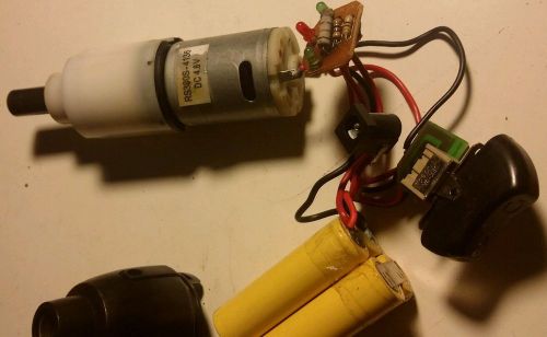 4.8 Volt Direct Current DC Electric Motor transmission &amp; on/off switch hobby etc