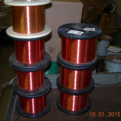 33 awg Red Magnet Wire HSNR 2 Spools, 5.5 lbs