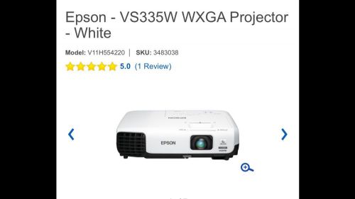 Epson VS335W WXGA 3LCD Projector Free Shipping NEW