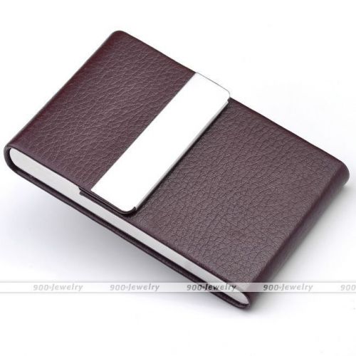 Stainless Steel Pocket Business Name Credit ID Cards Case Box Holders Coffee