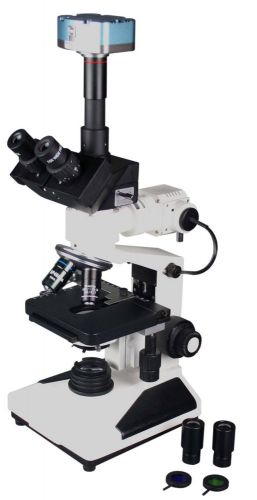 2000x Professional Trinocular Metallurgical Microscope w Bottom Light 5Mp Camera