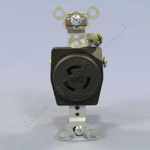 Cooper hart-lock l5-15r twist locking receptacle outlet 15a 125v bulk cwl515r for sale