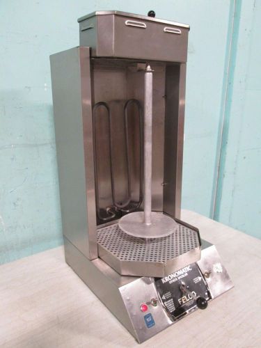 &#034;FELCO JAS-1&#034; HD COMMERCIAL SS JUNIOR KRONOMATIC VERTICAL GYRO ELECTRIC BROILER
