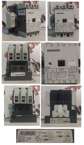 Siemens 3tf49 magnetic contactor motor starter switch assembly for sale