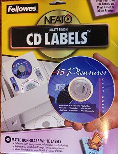 Fel99941 - fellowes neato cd/dvd laser/inkjet labels for sale