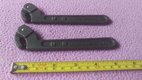 Lot of 2 J H Williams 471 Adjustable Hook Spanner Wrench O T3 FREE USA SHIP