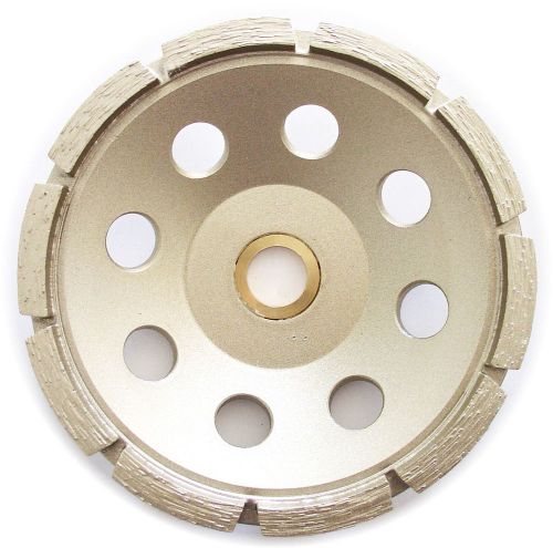 5” Standard Single Row Concrete Diamond Grinding Cup Wheel for Angle Grinder