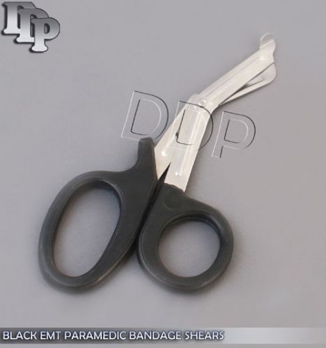 Paramedic Utility Bandage Shear Scissor 7.25&#034; Black Handle Surgical Instruments