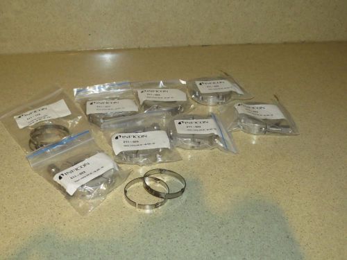 INFICON PARTS 211-173, 211-023 CENTERING RINGS AND CHAIN CLAMPS - 10+ PIECES