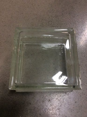 ARCHITECTURAL CLEAR GLASS SQUARE BRICK TILE WINDOW WALL BLOCK 8 INCH  8x8x4