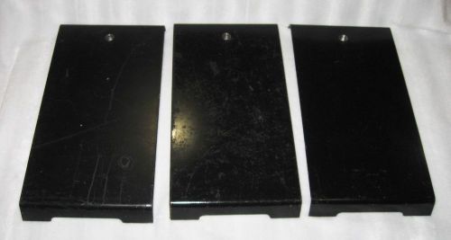 LOT OF 3 METAL LABORATORY SUPPORT STAND - HUMBOLT # H-21237 - 6&#034; X 12&#034; BLACK