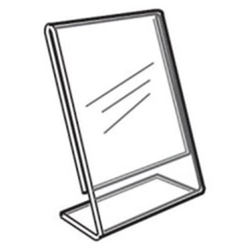 Acrylic Slanted Counter Sign Photo Display Holder Stand 8.5 x 11