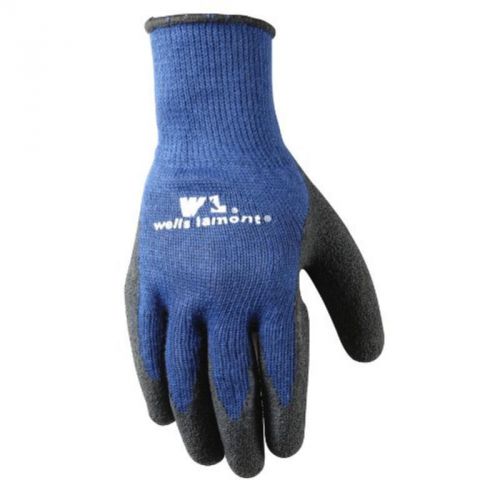 Knit polyester latex coated work glove, x-large, black wells lamont gloves 524xl for sale