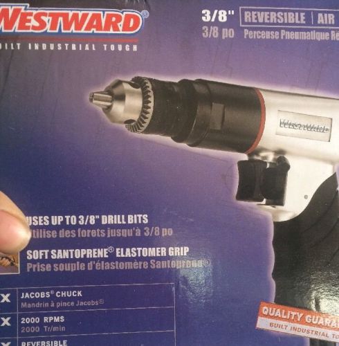 Westward Built Industrial Touch 3/8 Reversible Air Drill