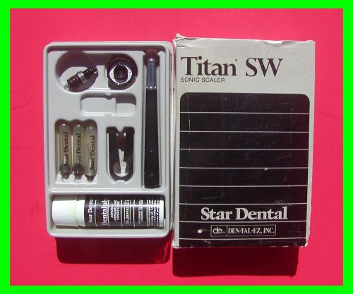 Genuine star titan &#034;sw&#034; dental 360 swivel scaler set- usa retail edition *mint* for sale