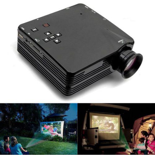 New H80 Mini LED Projector For Home TV VGA HDMI Support 1080P