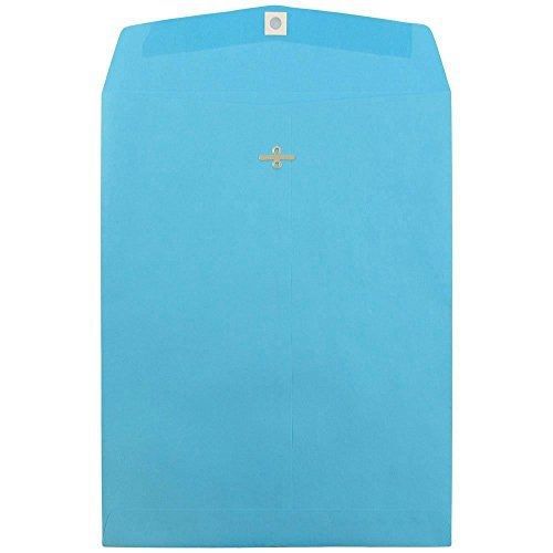Jam paper? open end catalog clasp paper envelope - 9 x 12 in - blue - 10 for sale