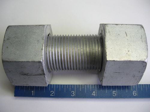 (lot of 6) 1- 3/4&#034;-8 x 6&#034; pipe flange b7 studs w/ 2h nuts threaded rod zinc bolt for sale