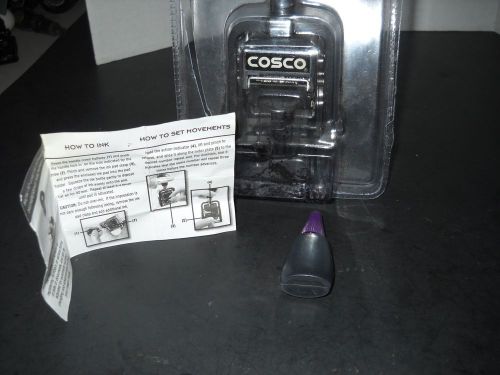 Cosco 2000 PLUS Numbering Machine, 6 wheels, Self-Inking, Black    240