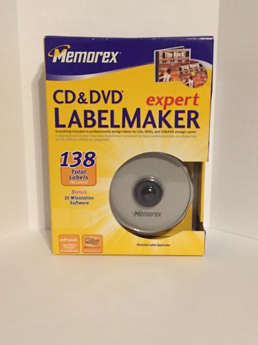 3202 3948 Memorex CD And DVD Label Maker Expert Never Used 138 Labels Included