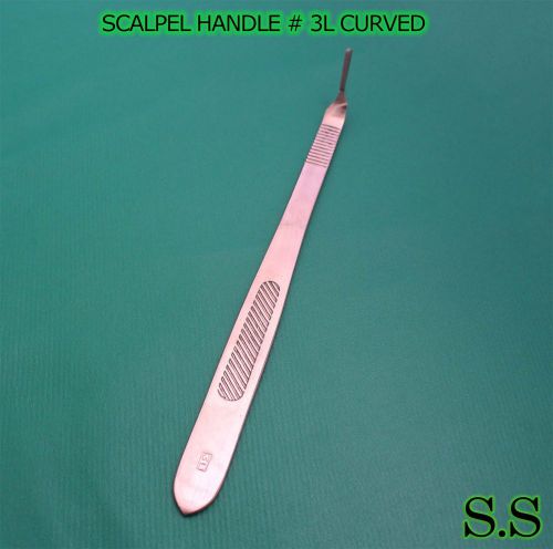 1 SCALPEL HANDLE # 3L CURVED SURGICAL, DENTAL, AND VET