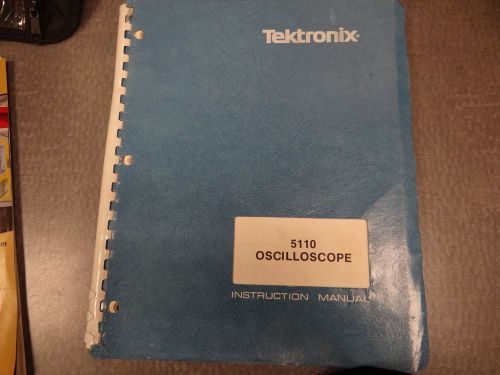Tektronix 5110 Oscilloscope Manual
