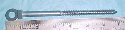 2 6&#034; LONG STAINLESS STEEL HEX HEAD LAG SCREWS 3/8X  with S S FLAT WASHER