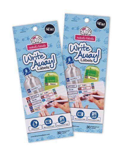 Mabel&#039;s Labels Write Away Peel And Stick Labels For Boys, 60 Count