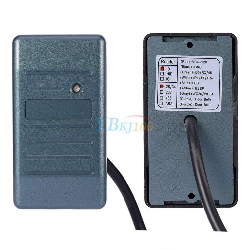 125KHz Waterproof Proximity RFID EM ID Cards Reader For Wiegand 26 RS485