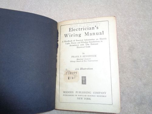 1920 electricians wiring manual