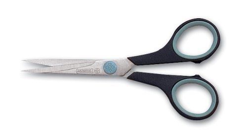 Mundial bp1864-1cushionsoft 5 1/2&#034; hobby/craft scissors, blue/lt. blue handle for sale