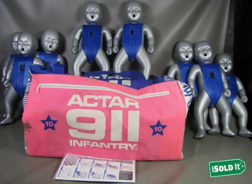 Actar 911 infantry cpr manikins 8 pack infant rescue dummy training baby cpr kit for sale