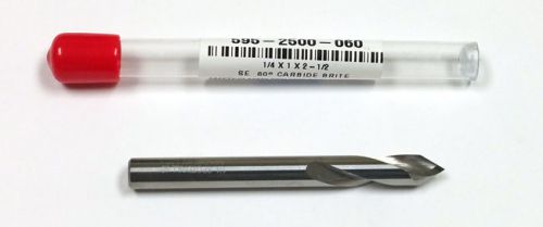 1/4&#034; 60° carbide spotting drill, 1&#034; lof, 2-1/2&#034; oal, htc 595-2500-060 for sale