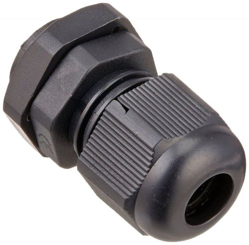 36 Pcs Black PG9 Plastic Connector Gland for 4mm-8mm Cable